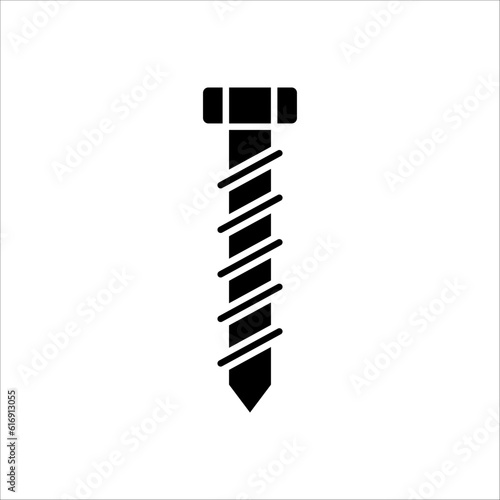 Screw icon illustration,vector tool sign symbol on white background © NAPISAH