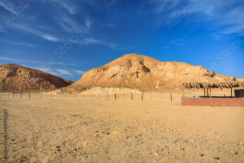 Desert landscape in Marsa Alam region, Egypt
