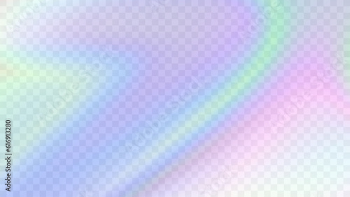 Modern blurred gradient background in trendy retro 90s, 00s style. Y2K aesthetic. Rainbow light prism effect. Poster template for social media posts, digital marketing, sales promotion.