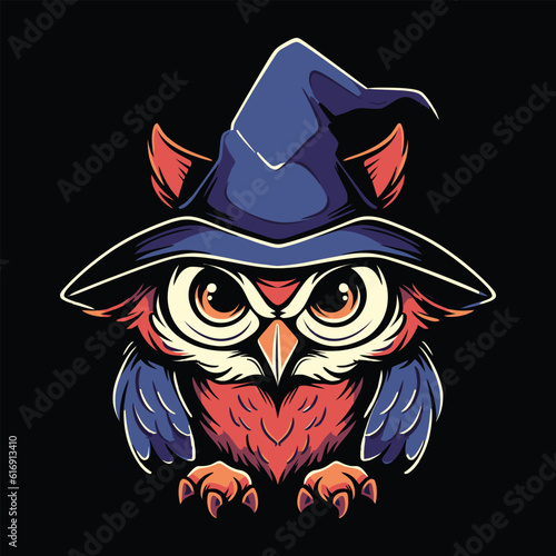 Owl Logo for Esport. Owl T-shirt Design. Owl Logo. Owl Sticker