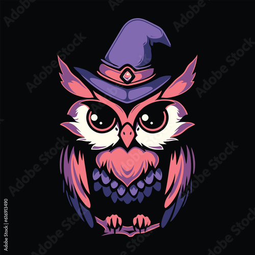 Owl Logo for Esport. Owl T-shirt Design. Owl Logo. Owl Sticker