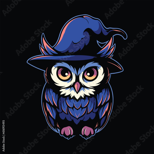 Owl Logo for Esport. Owl T-shirt Design. Owl Logo. Owl Sticker