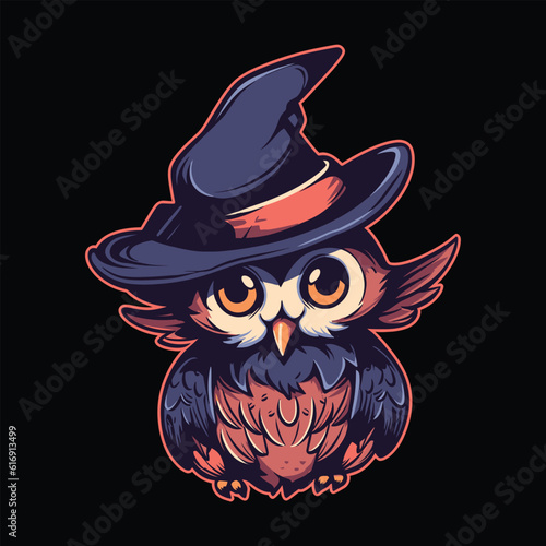 Owl Logo for Esport. Owl T-shirt Design. Owl Logo. Owl Sticker
