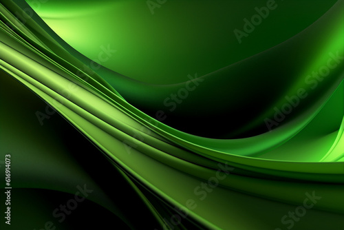 Abstract organic green lines as wallpaper background. 