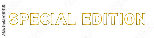 Special Edition gold luxury metallic vector title