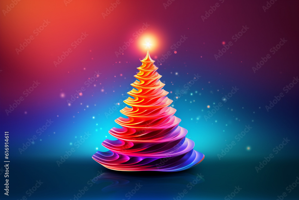 simple bright Christmas wallpaper background. AI generated.