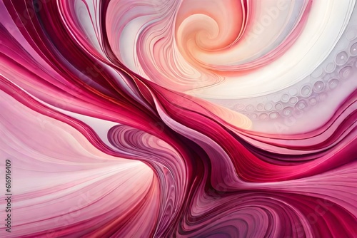 abstract pink background with waves generated by AI