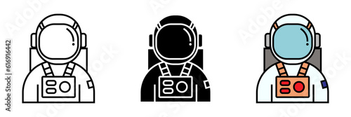 Astronaut Icon, an icon representing an astronaut, symbolizing space exploration, scientific discovery, and the awe-inspiring journey beyond Earth's atmosphere. 