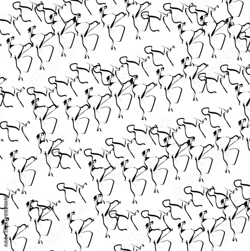 seamless pattern with distorted lines