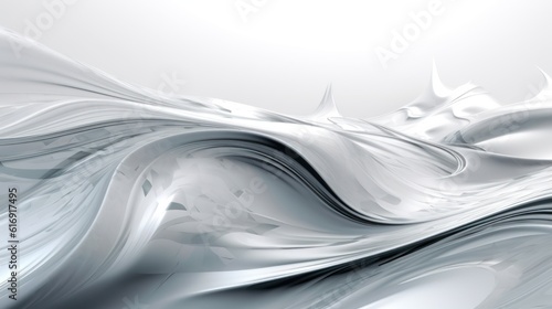 White background paper, 3d render, abstract wallpaper with fold and waves, AI Genrated