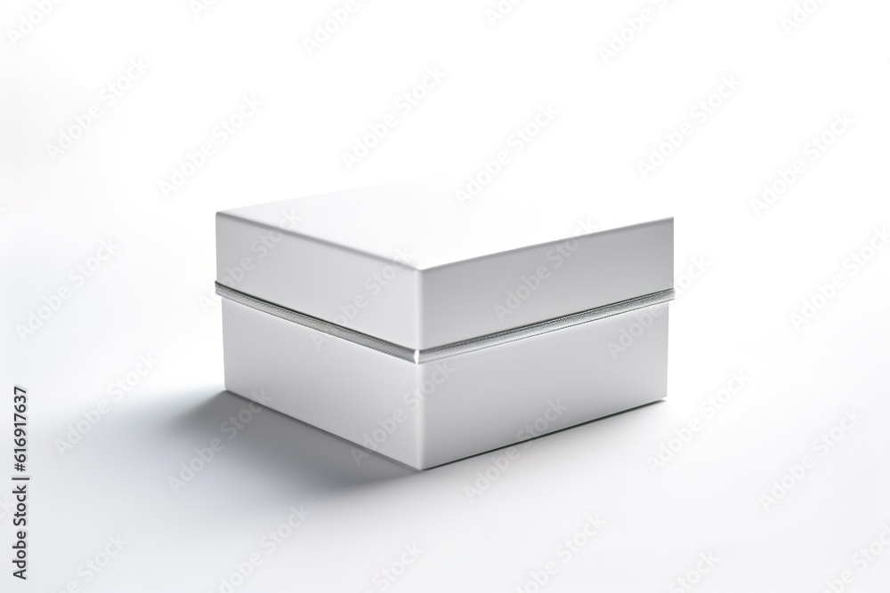 white box on a white background. generated by AI. white box on a white background. generated by AI.