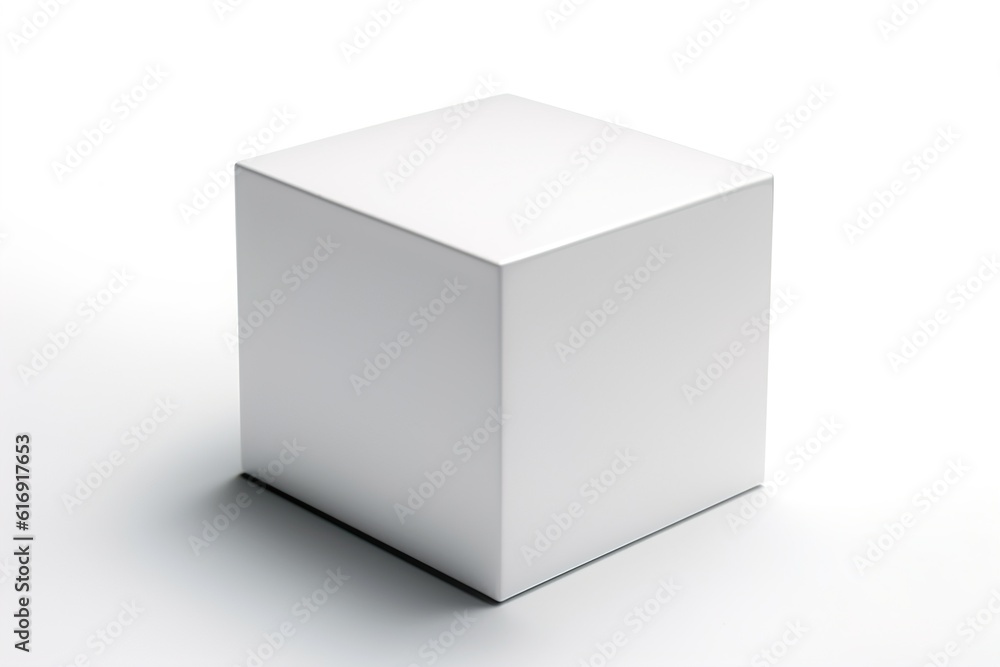 white box on a white background. generated by AI. white box on a white background. generated by AI.