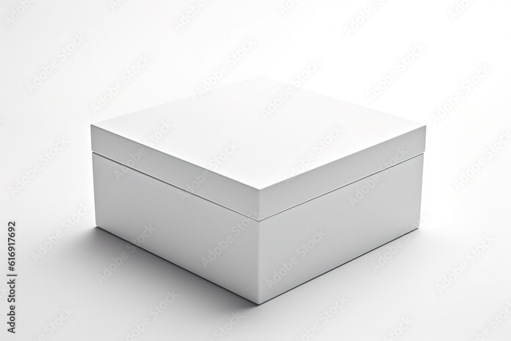 white box on a white background. generated by AI. white box on a white background. generated by AI.