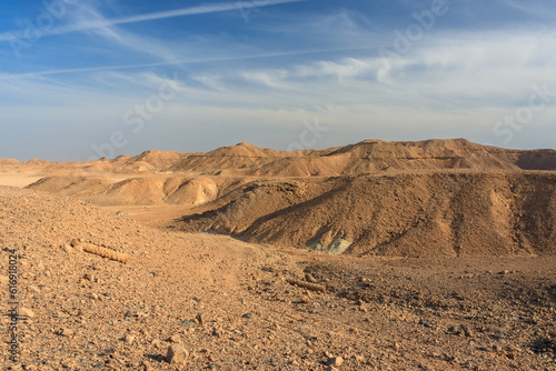 Desert landscape in Marsa Alam region, Egypt