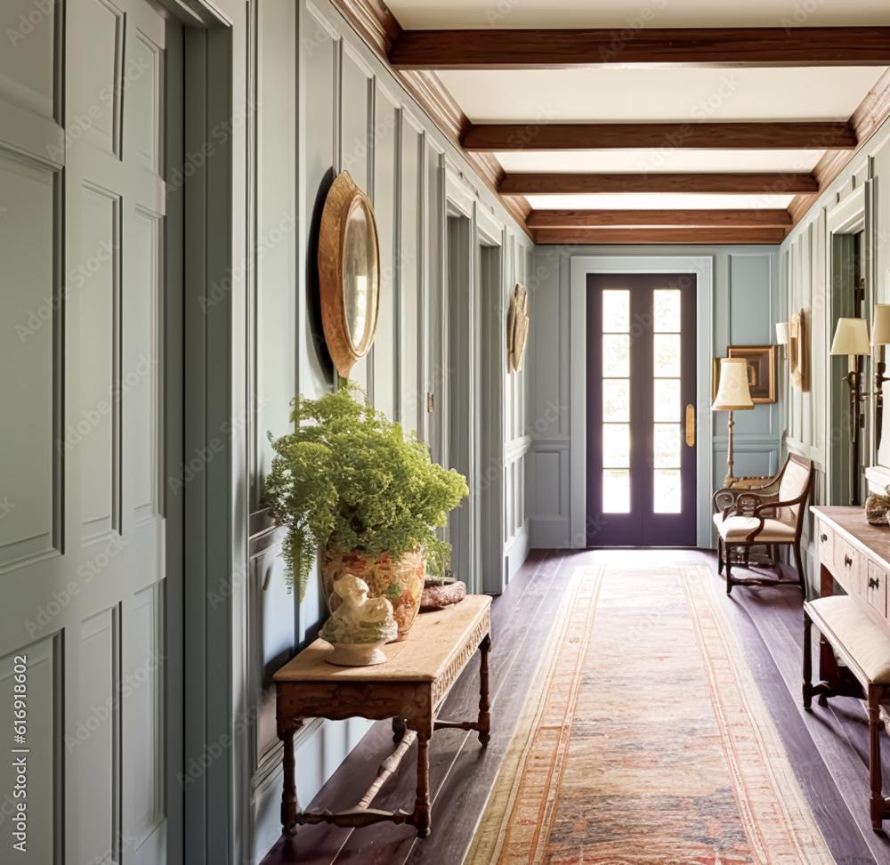 Old cottage hallway decor, interior design and house improvement ...