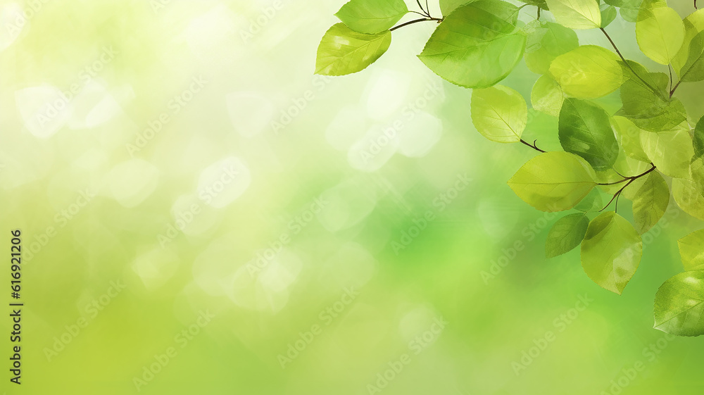 green watercolor foliage abstract background. Generative AI. spring eco nature green watercolor foliage abstract background. Generative AI. spring eco nature