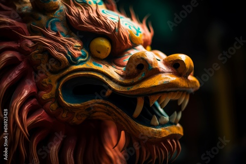 Chinese dragon luck. Generate Ai