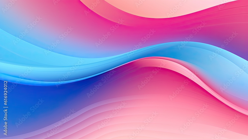 Abstract blue and pink swirl wave background made with Generative AI Abstract blue and pink swirl wave background made with Generative AI