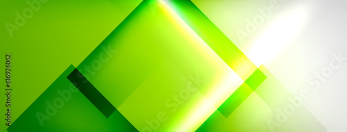 Light and shadow squares and lines abstract background