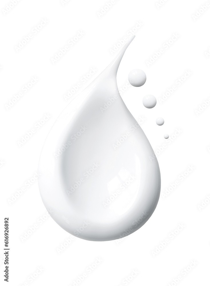 cosmetic smears cream texture on a white background cosmetic smears cream texture on a white background