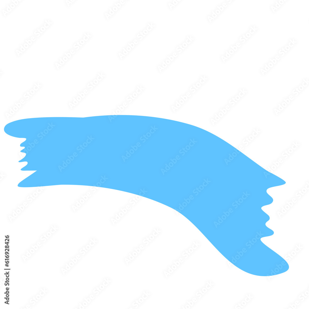 Obraz premium Blue Stroke Splash Brush Stain