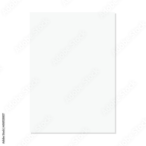 Paper lined notebook memo page white sheet template illustration for school education and office for background