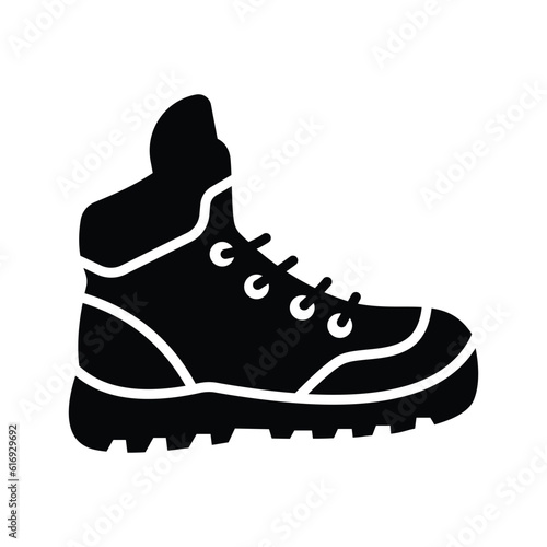 An editable vector design of hiking boot, premium icon of hiking shoe