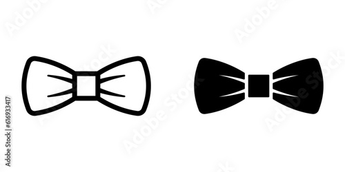 Bow Tie icon. sign for mobile concept and web design. vector illustration photo