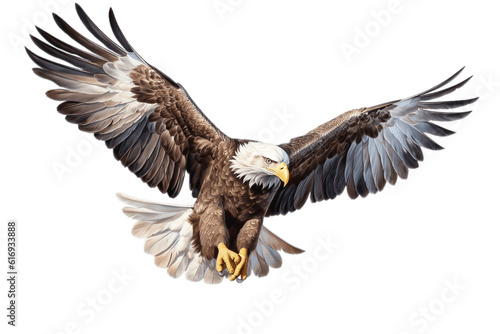 Majestic Soaring Eagle on Transparent Background. AI © Usmanify