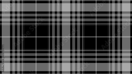 Black and white plaid fabric texture