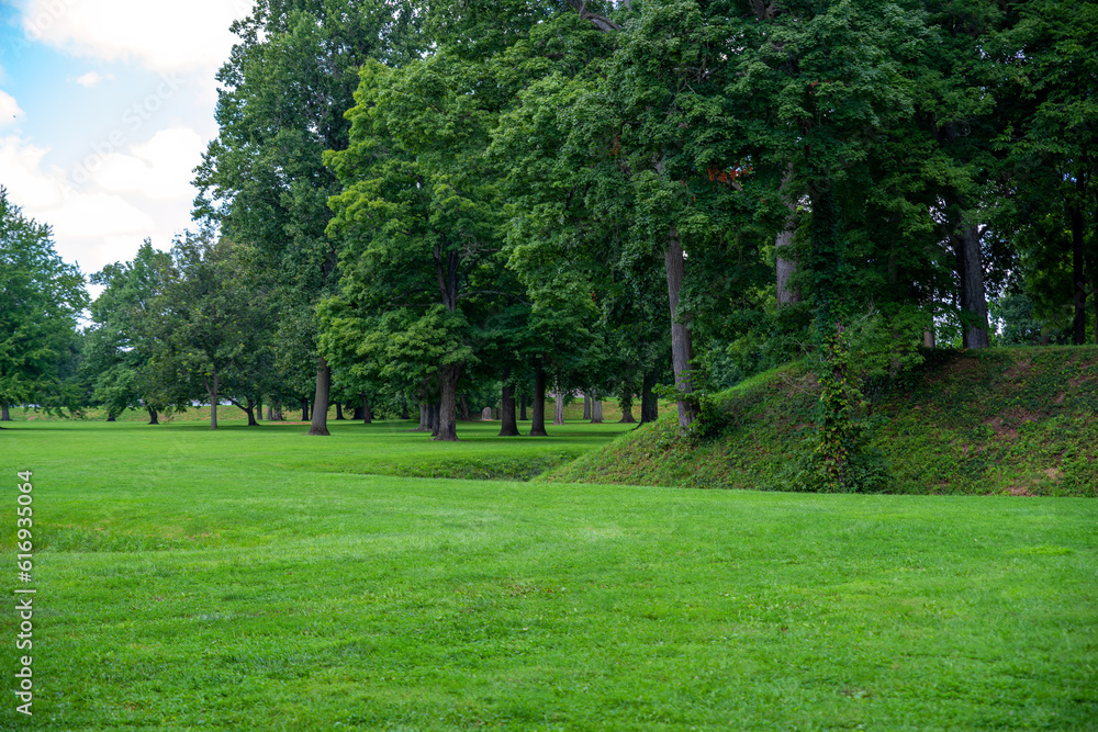 Entrance to Great Circle Mound Native American Newark Earthworks Ohio Entrance to Great Circle Mound Native American Newark Earthworks Ohio