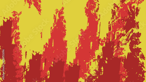 Abstract Bright Red Yellow Grunge Texture Background