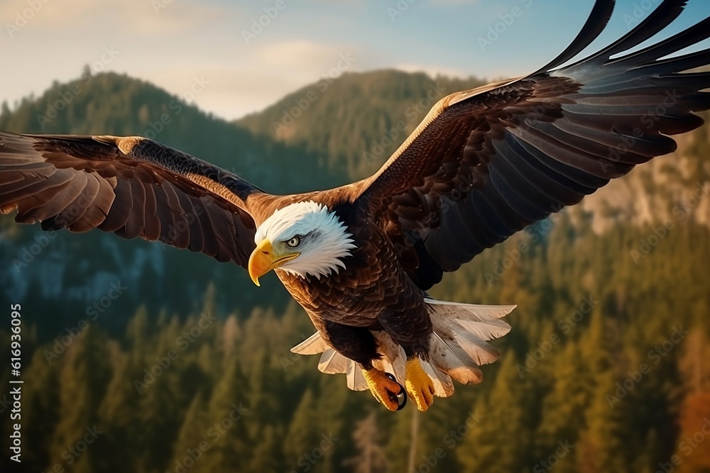 eagle in flight. 