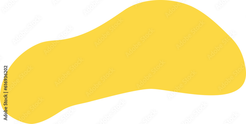 Abstract yellow shape