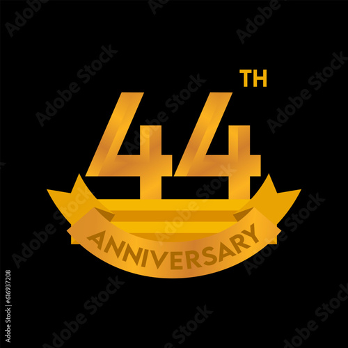 1st to 50th Anniversary elegant gold color