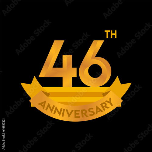 1st to 50th Anniversary elegant gold color