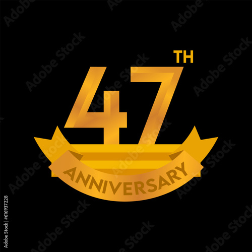 1st to 50th Anniversary elegant gold color