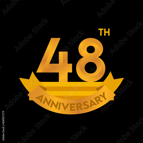 1st to 50th Anniversary elegant gold color