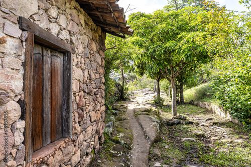 Fototapeta Naklejka Na Ścianę i Meble -  Old stone house in the village of Igatu, Chapada Diamantina, Andarai, Bahia in Brazil