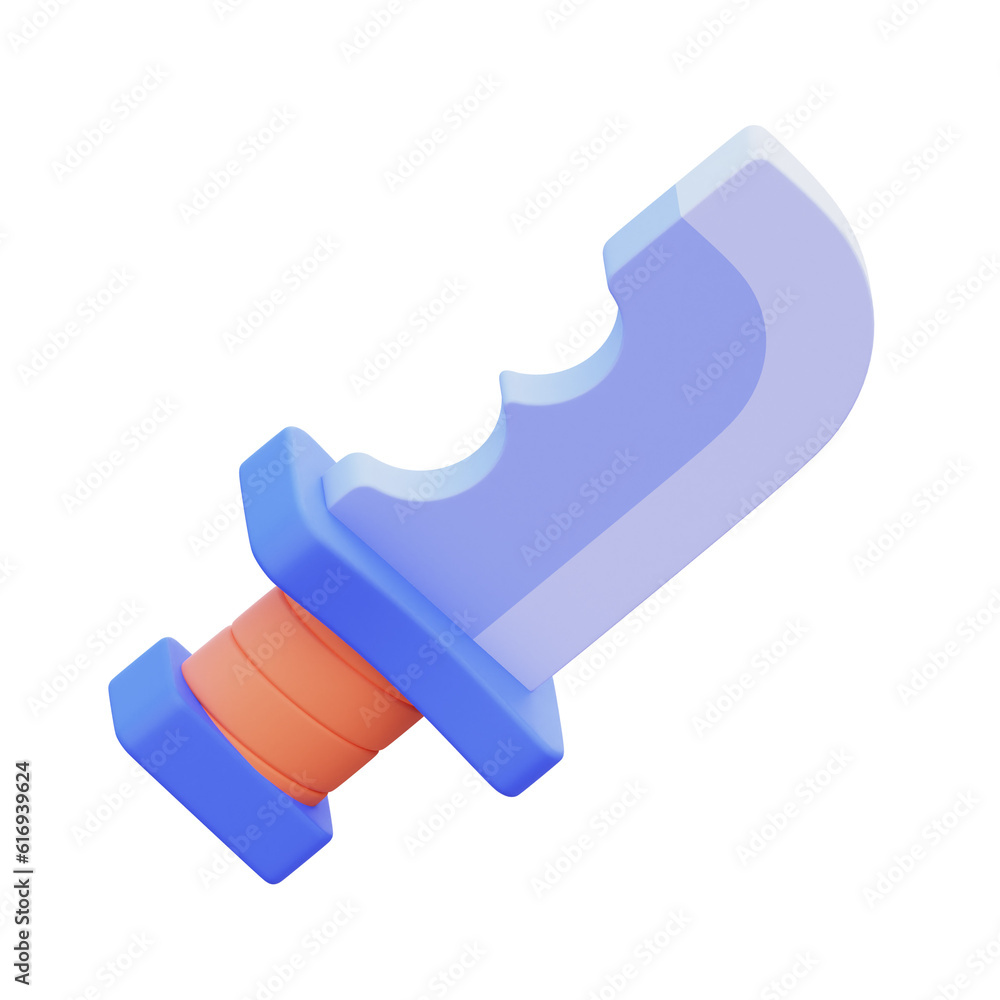 Knife 3D Illustration Knife 3D Illustration