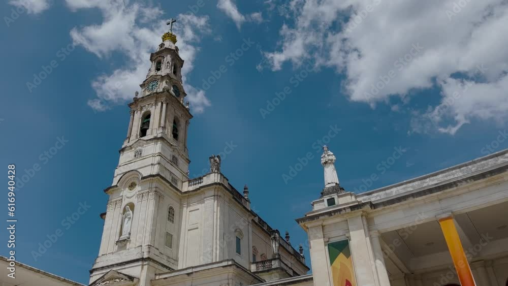 Fatima, Portugal: The Sanctuary of Our Lady of Fatima with people, one of the most important Marian Shrines and pilgrimage locations for Catholics. Basilica of Nossa Senhora Fatima, Portugal: The Sanctuary of Our Lady of Fatima with people, one of the most important Marian Shrines and pilgrimage locations for Catholics. Basilica of Nossa Senhora