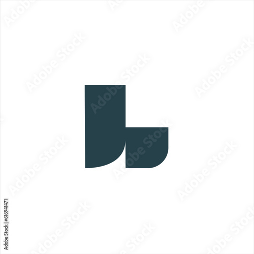 Free Download L Abstract logo for sale. Modern L logo. The logo design is made of lines that form a combination of the letter L and in black and white. - GFXLoad