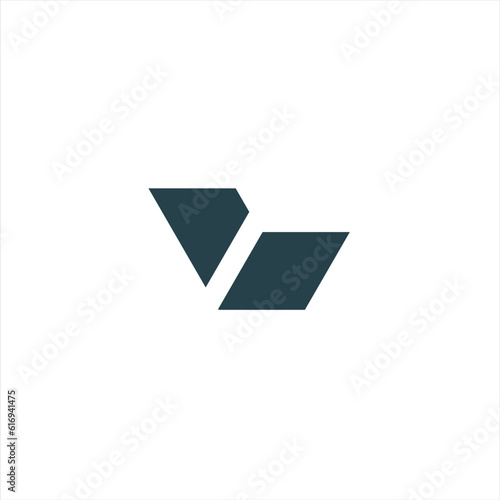 L Abstract logo for sale. Modern L logo. The logo design is made of lines that form a combination of the letter L and in black and white.