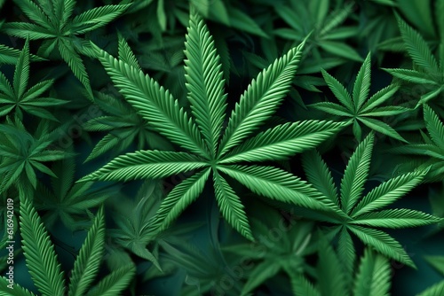 Marijuana leafes illustration background