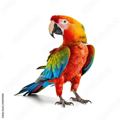 A colorful Parrot (Psittacidae) showing off its bright plumage.