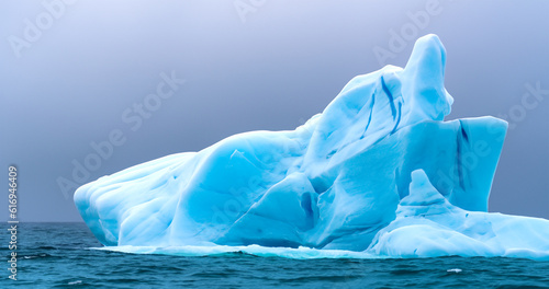 Arctic natural landscape with iceberg