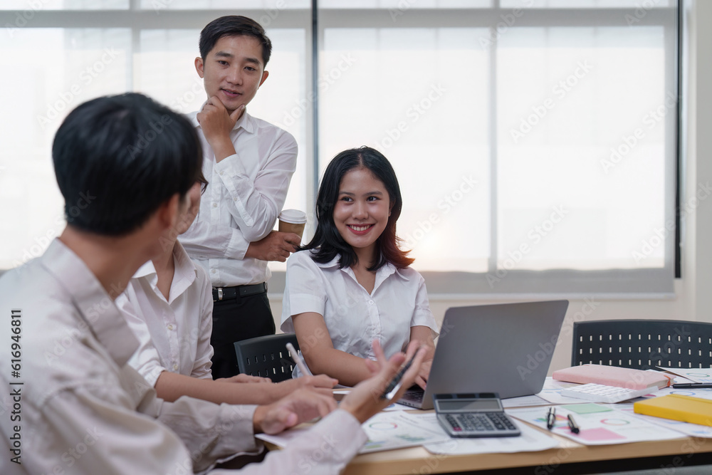 Professional Business people and Leadership and Teamwork and marketing strategy planning in the corporate Professional Business people and Leadership and Teamwork and marketing strategy planning in the corporate