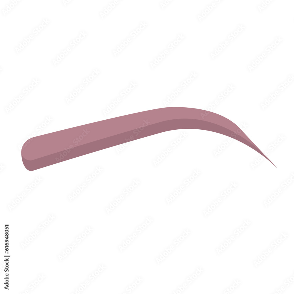 Eyebrow arch shape after threading and waxing care. Trendy grooming and