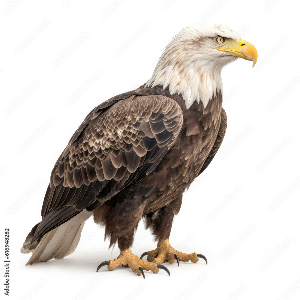A regal Bald Eagle (Haliaeetus leucocephalus) in a majestic pose. A regal Bald Eagle (Haliaeetus leucocephalus) in a majestic pose.