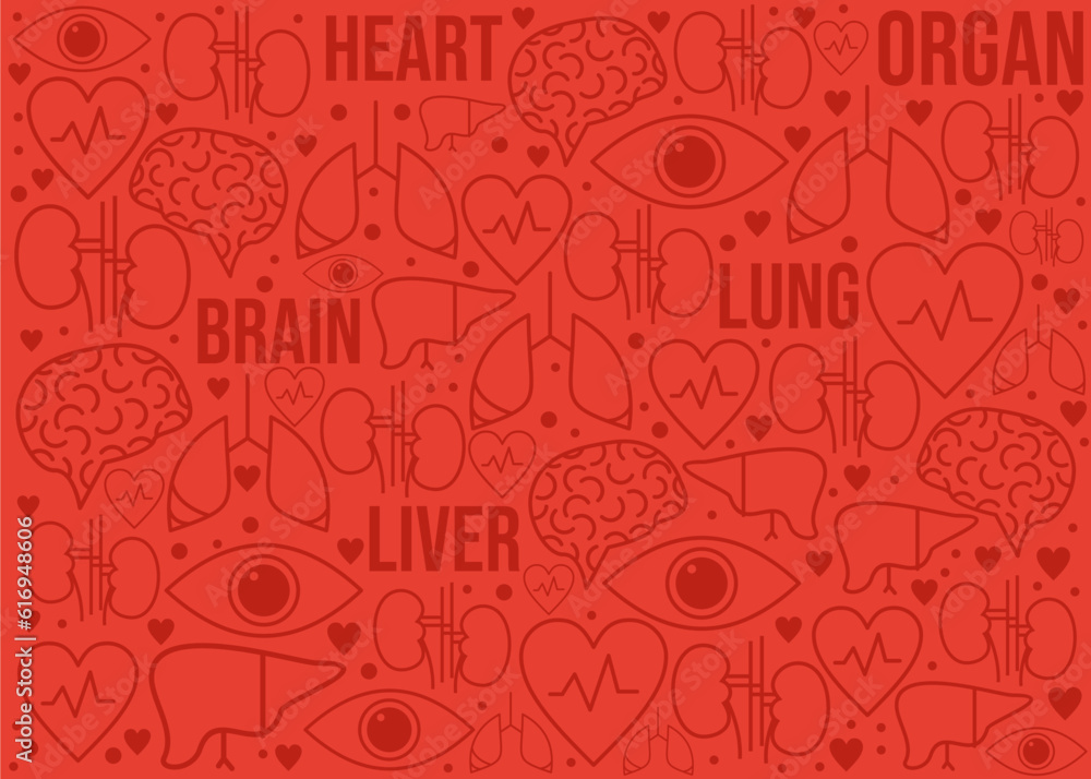 Human organ pattern design Human organ pattern design